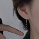 芯奢純s999足銀波浪耳線(xiàn)女2026年新款潮耳環(huán)簡(jiǎn)約設計小眾夏耳釘耳飾女 一對+精美禮盒