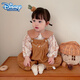 迪士尼（Disney）韓版女寶寶衣服秋冬裝套裝嬰兒洋氣碎花上衣刺繡背帶褲爬服兩件套 碎花上衣+刺繡背帶褲 73