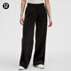lululemon丨Scuba 女士中腰闊腿運(yùn)動(dòng)褲 *絲絨 LW5HAAA 黑色 M