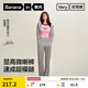 蕉內（Bananain）【趙露思同款】女士喇叭褲運動(dòng)休閑25新款微喇長(cháng)褲 【趙露思同款】中麻灰 L
