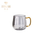 梵卡奇（FANKAQI）高檔耐高溫玻璃杯家用套裝創(chuàng  )意客廳喝水杯子家庭待客牛 煙灰色南瓜杯-單杯