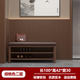 實(shí)木換鞋凳輕奢軟包家用門(mén)口鞋柜坐凳一體入戶(hù)鞋架可坐進(jìn)門(mén)穿鞋凳 胡桃色兩層【100CM】輕奢軟包