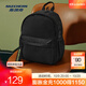 斯凱奇（Skechers）男女同款雙肩背包潮流書(shū)包休閑旅行背包L323U160 碳黑/0018 均碼