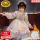 G.DUCKKIDS小黃鴨女童洛麗塔公主裙小女孩秋裝25新款兒童蓬蓬彩虹網(wǎng)紗連衣裙 幻彩M650【冬款加絨】 130 碼建議身高120-130cm