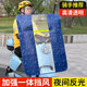 季萌電動車擋風板前擋風四季通用電動車擋風被電動車踏板車擋風罩 藍色晴雨款擋風板