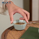 南山先生 天青色汝窯茶杯漢方主人杯家用汝瓷六方葵口杯陶瓷功夫茶杯子