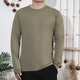 灰殼美利奴羊毛男長(cháng)袖T恤親膚保暖透氣速干衣戶(hù)外登山徒步功能上衣 鱷魚(yú)黃 180gsm M 推薦140-155斤