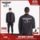 BOY LONDON【太空少年】秋季男女同款外套黑色老鷹棉服N29007 黑色 L