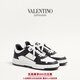 華倫天奴VALENTINO男士 FREEDOTS 低幫牛皮革休閑運動(dòng)鞋 黑色 42
