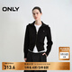 ONLY2025秋季新款質(zhì)感雙向拉鏈舒適親膚純色針織衫女|12533B008 H1Z黑色 M