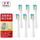 清奢適配360電動牙刷頭T1/小狗Y1通用OCALISS奧卡麗斯替換長虹teethclean朗冠X3牙刷頭TW小熊TW-T02 6支 白色款