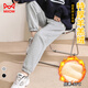 貓人羊羔絨運動(dòng)褲女秋冬2025新款衛褲束腳防風(fēng)加厚加絨褲子冬季外穿棉
