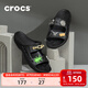 卡駱馳（CROCS）拖鞋輕便耐磨貝雅涼鞋男女同款透氣休閑鞋|207627 黑色-001 36 /37(220mm)