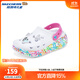 Skechers斯凱奇女童鞋親子鞋運動(dòng)鞋夏季洞洞鞋柔軟網(wǎng)面防撞鞋頭314093L 白色/多彩色/WMLT 37