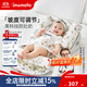 IMOMOTO嬰兒斜坡枕床中床新生兒防吐奶嗆奶安撫枕可調(diào)節(jié)喂奶神器0-1歲 【純棉枕套 四季通用】 貝拉果園