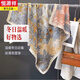 恒源祥圍巾女士棉絲巾麻新款印花羊絨雙面防滑90方巾紗巾時(shí)尚百搭秋冬 雙面絲絨90-熱帶叢林福寶