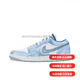 耐克（NIKE）球鞋定制AIRJORDAN1波塞冬之怒暈染漸變運動(dòng)休閑低幫板鞋男女同款 【逸風(fēng)繪夢(mèng)】_全新正品  假一賠十 42.5 支持鑒定假一賠十