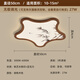 凡真臥室吸頂燈中古風(fēng)胡桃木紋宋式美學(xué)新中式創(chuàng  )意花朵竹韻護眼書(shū)房燈 胡桃木色 C款 50CM 天貓精靈