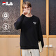 FILA 斐樂(lè )官方男子套頭衛衣2025秋季時(shí)尚休閑寬松針織長(cháng)袖上衣
