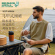 潔碧先生日式馬甲圍裙廚房做飯防水防油圍裙兒童畫(huà)畫(huà)罩衣手工咖啡店工作服 成人款 1件 【卡其色】