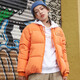 Dickies棉服 左胸字母徽章 常規(guī)版型 中長款  女士厚夾克 DK009517 柿子橙 00M