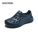斯凱奇（Skechers）男鞋夏季貝殼泡泡鞋厚底透氣外穿洞洞鞋百搭沙灘鞋243240 海軍藍(lán)色/NVY 41