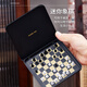 戶外象棋磁性精致國(guó)際象棋比賽學(xué)習(xí)益智桌面收納小鐵盒中國(guó)象棋子 132*126*10mm國(guó)際象棋-黑色
