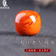 綠儂珠寶 涼山南紅瑪瑙老型桶珠手串隔珠金剛星月菩提飾品配件 直徑約12mm/單顆