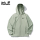 jackWolfskin狼爪春季新款TURBULENCE男戶(hù)外徒步防風(fēng)軟殼夾克連帽外套5303664 薄荷葉綠/4137 XL