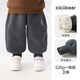 齊齊熊（ciciibear）[力安同款][520G一體絨]寶寶褲子棉褲冬季男童衛褲加絨運動(dòng)褲保暖 卡普里灰【冬款】 110
