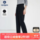 Navigare意大利小帆船女士通勤休閑褲直筒長(cháng)褲西裝褲2332073503 黑 L 