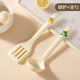 拜格寶寶輔食工具硅膠湯勺炒菜鍋鏟子食物夾打蛋器烹飪烘焙工具套裝 硅膠鏟+湯勺