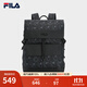 FILA 斐樂(lè )官方男士背包2025冬新款時(shí)尚休閑翻蓋雙肩包書(shū)包電腦包 滿(mǎn)印一-ZA XS