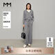 麥檬MM實(shí)穿主義/全羊毛休閑運(yùn)動(dòng)灰色毛針織開衫外套套裝25春新品 上衣毛衫-灰色5G1934461 S