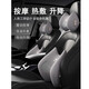 日本汽車(chē)頭枕腰靠套裝車(chē)用護頸枕車(chē)載主駕駛座椅按摩開(kāi)車(chē)護腰靠墊 按摩熱敷【頭枕+腰靠】 太空灰 1套 開(kāi)車(chē)久坐神器