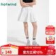 熱風(fēng)（Hotwind）2025年夏季新款女士肌理半裙蓬蓬裙甜美可愛(ài)A字短裙 04白色 L