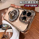 數(shù)行旋轉(zhuǎn)陀螺蘋果16pro手機殼帶支架iphone16promax透明高級15pm鏡頭全包14por氣囊13防摔硅膠plus套 【沙漠金】陀螺支架|帶鏡頭膜|氣囊防摔 iPhone 16 Pro Ma