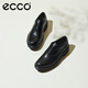 愛(ài)步（ECCO）牛津鞋男鞋 男士皮鞋牛皮休閑皮鞋 都市奧斯陸550284 黑色55028401001 40