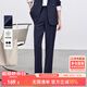 尚都比拉商務(wù)黑色休閑褲女春款修身小腿西褲通勤西服九分褲 藏藍色  L 