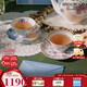 Wedgwood[11.11保價(jià)]花間舞蝶咖啡杯碟套裝兩杯兩碟精致茶杯碟結婚禮物
