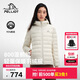 伯希和（Pelliot）戶(hù)外輕薄排骨羽絨服女800蓬鵝絨防風(fēng)外套男沖鋒內膽125408006白L