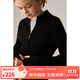ELLE KIDS秋季女童經(jīng)典法式羊毛混紡立領(lǐng)修身拉鏈百搭針織衫毛衣開(kāi)衫