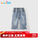 優(yōu)奇女童牛仔褲春秋款兒童秋裝女寶寶褲子秋季小童早秋休閑褲外出