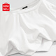 名創(chuàng)優(yōu)品（MINISO）男士高端冰絲t恤男夏季健身跑步運(yùn)動透氣網(wǎng)眼防曬短袖男生籃球服 白色(純色) L 175 (名創(chuàng)優(yōu)品 品控嚴(yán)格)