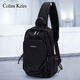 Colins Keirs胸包男斜挎包潮牌休閑商務(wù)時(shí)尚防水小背包帆布包運動(dòng)單肩包男包 1027+手提袋 送禮推薦 1027