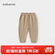 babylove寶寶褲子秋冬季長(cháng)褲加絨衛褲嬰幼兒束腳褲保暖新生兒外出休閑褲 卡其色 100 cm