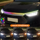 非迎漫汽車貫穿式日行燈改裝流水燈通用動態(tài)掃描導(dǎo)光條LED中網(wǎng)機蓋燈條 幻彩App多模式帶轉(zhuǎn)向1.8米