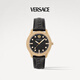 范思哲（VERSACE）瑞士手表男士夜光石英表生日禮物送男友VE2T00222-42MM黑金