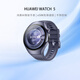 華為（HUAWEI）WATCH 5智能手表高端款男士女士航天級鈦合金表殼素皮復合表帶X-TAP智感窗鴻蒙AI腕上小藝eSIM通信 46mm銀河紫丨紫色素皮復合表帶丨鈦合金表殼