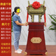 鼎宏茗鼎擺件公司開(kāi)業(yè)禮品喬遷禮物上市贈禮辦公室前臺酒店大堂飯店銅鼎 1.8米高青銅色鼎紅木色底座